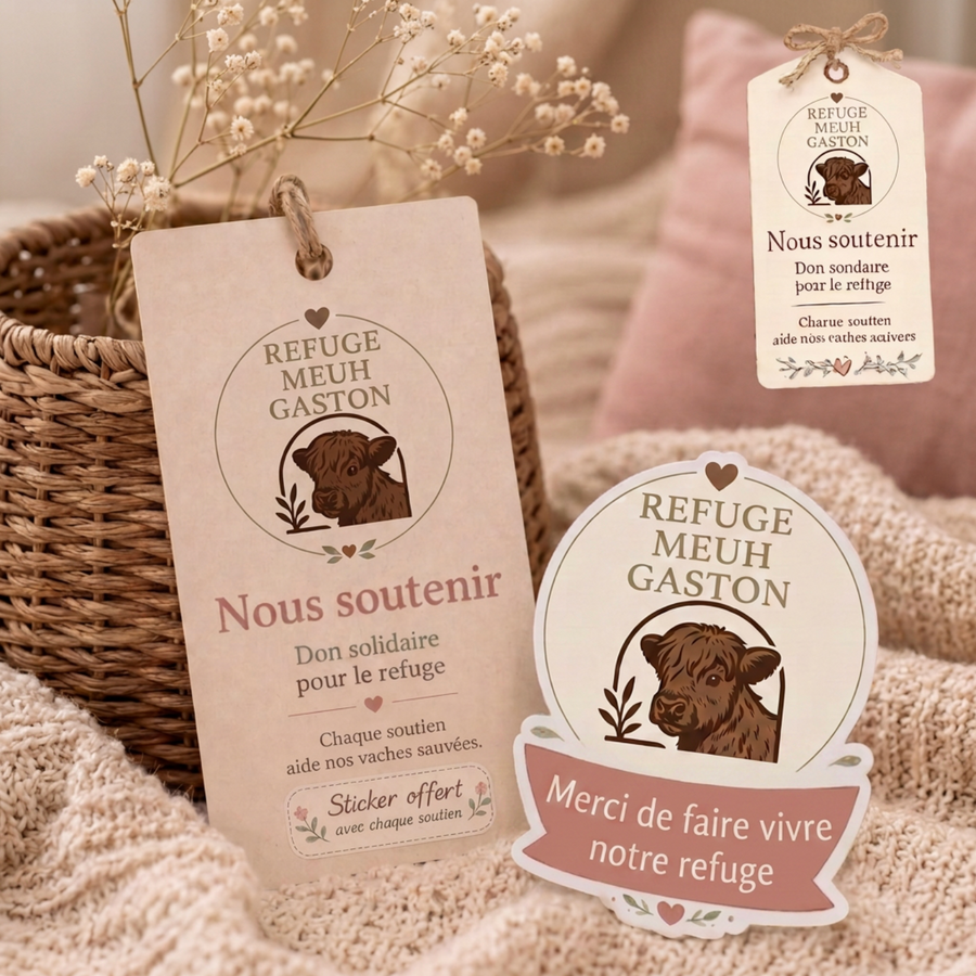 Soutenir le refuge + sticker offert